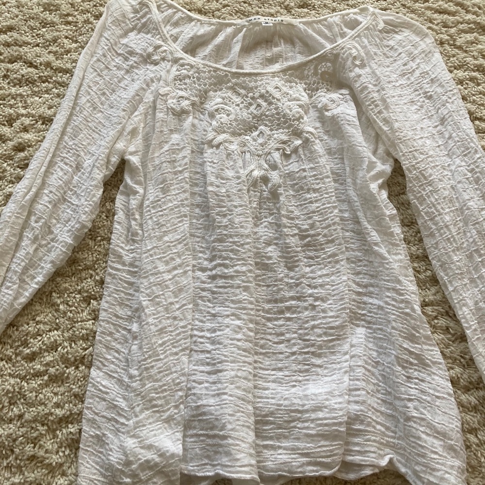 Max Studio White Blouse
